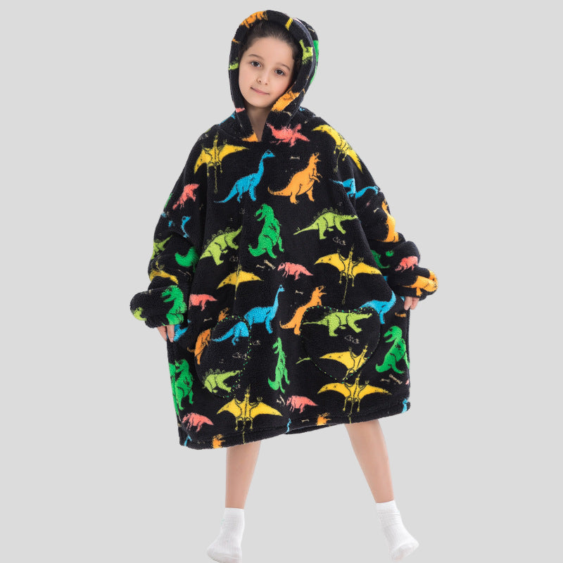 Oversized Thermal Sweatshirt Lazy Sweatshirt Kids