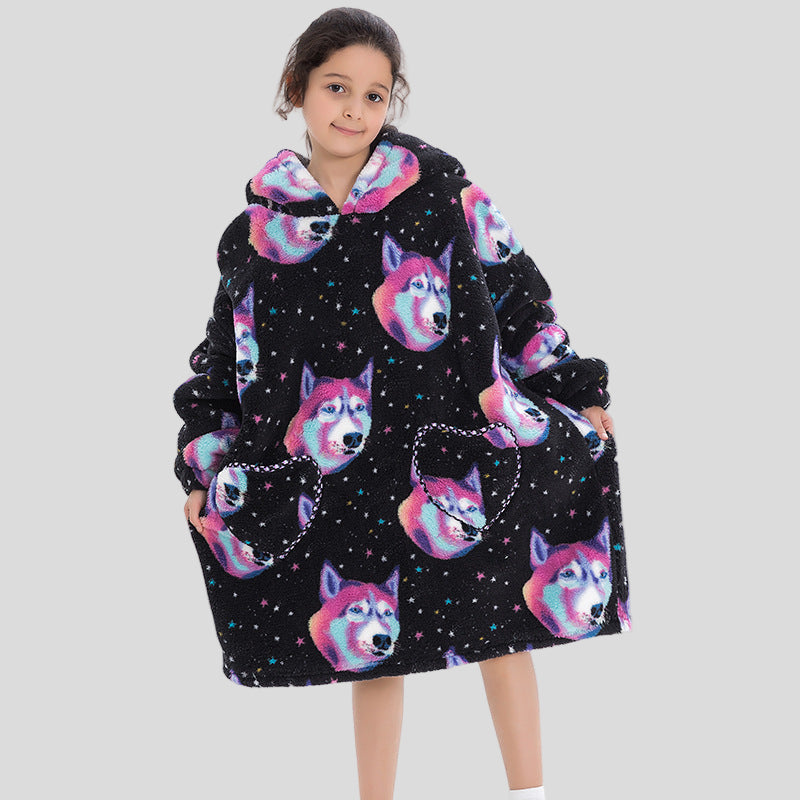 Oversized Thermal Sweatshirt Lazy Sweatshirt Kids