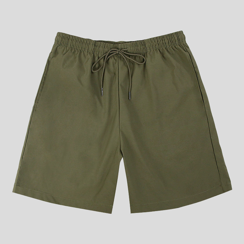 Sports Fitness Mid-waist Woven Polyester Shorts