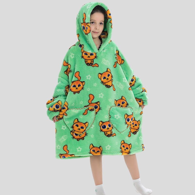 Oversized Thermal Sweatshirt Lazy Sweatshirt Kids