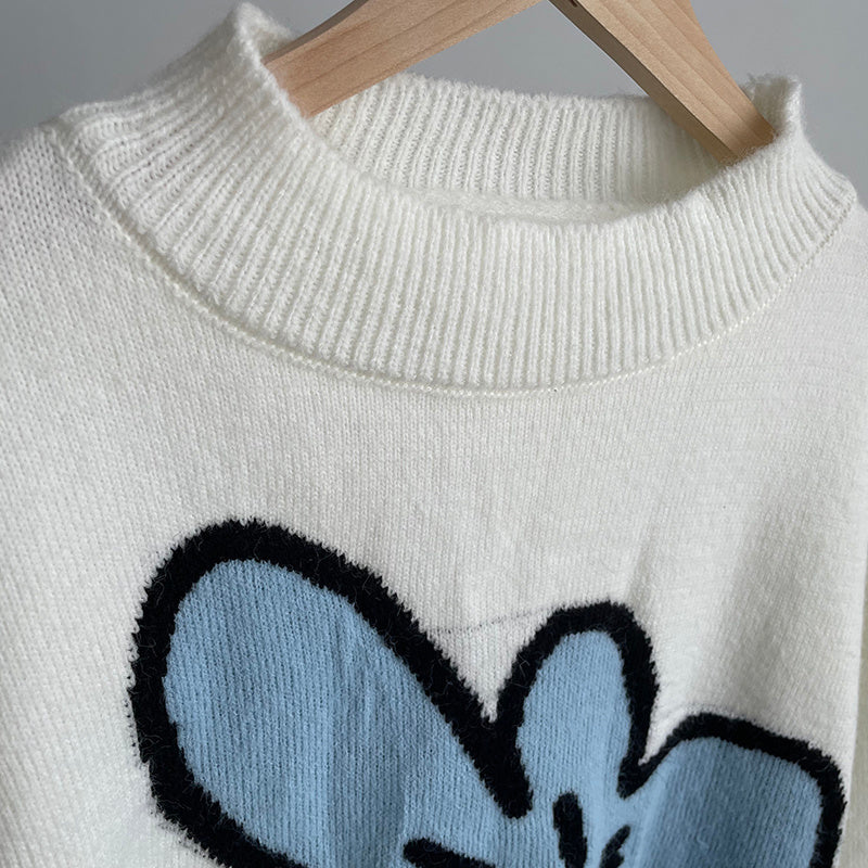 Vintage Off-White Floral Crochet Loose Top