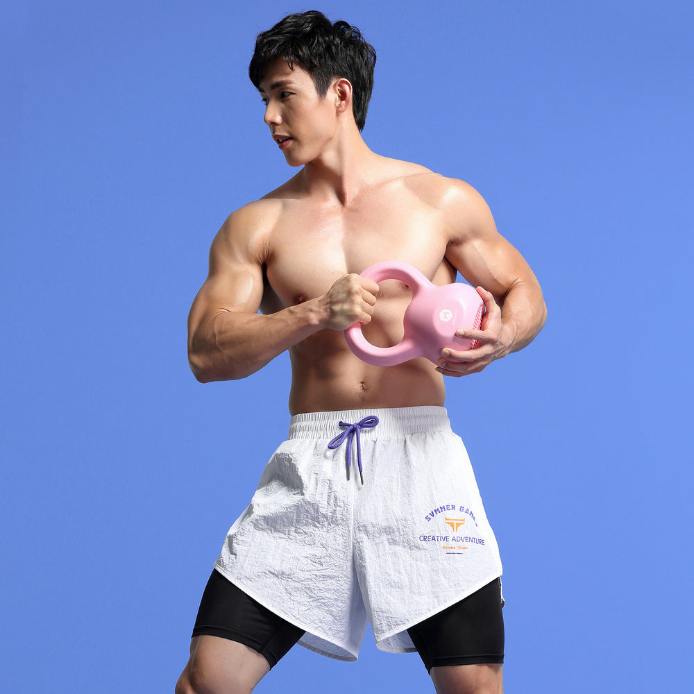 Double-layer Sports Pants Basketball Track And Field Quick-drying Beach Shorts