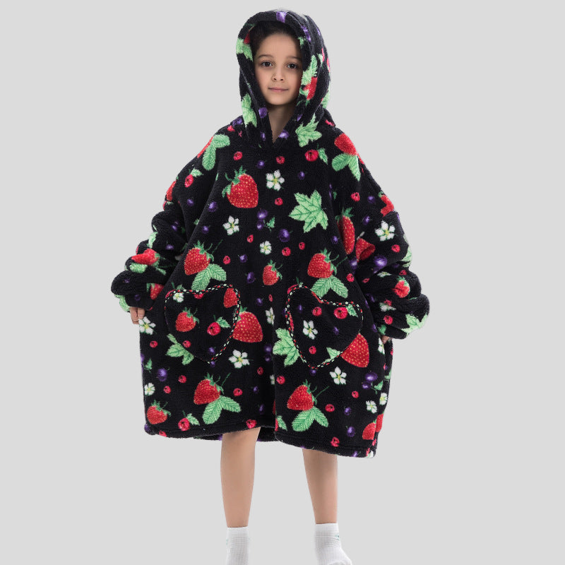 Oversized Thermal Sweatshirt Lazy Sweatshirt Kids