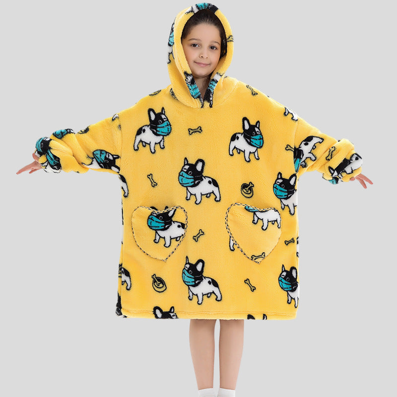 Oversized Thermal Sweatshirt Lazy Sweatshirt Kids