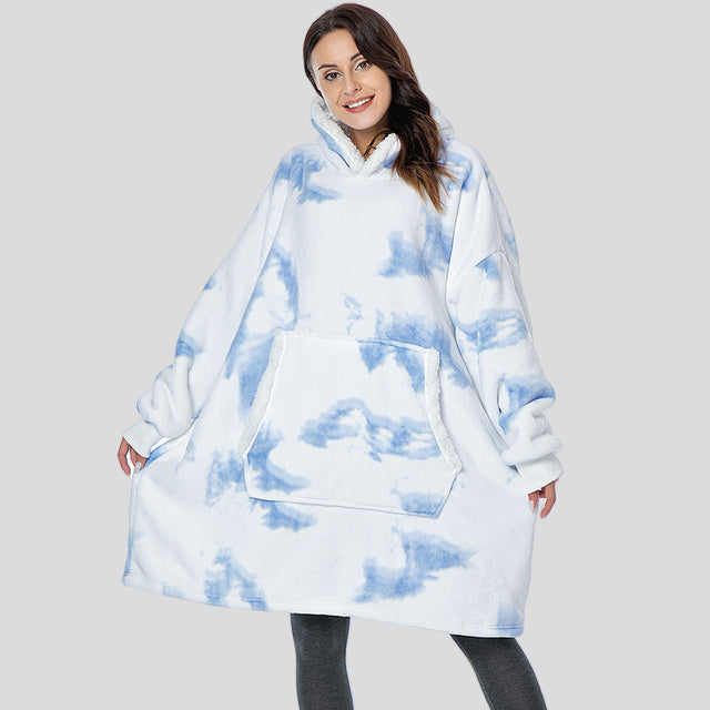 Wearable Blanket With Sleeves Winter Pullover Sudadera Mujer