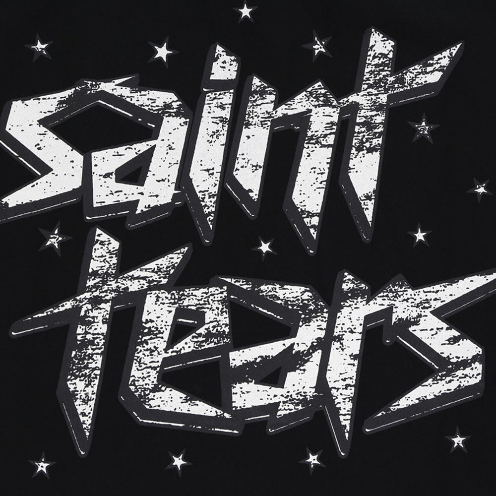 Vintage Sleeve Loose Crew Neck Top Men