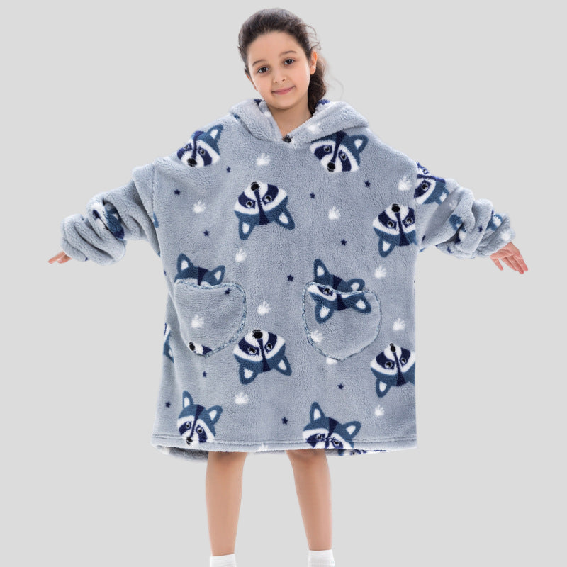 Oversized Thermal Sweatshirt Lazy Sweatshirt Kids