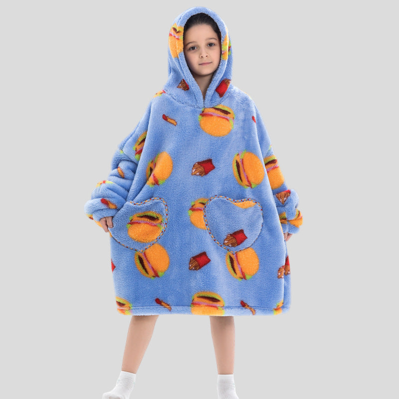 Oversized Thermal Sweatshirt Lazy Sweatshirt Kids