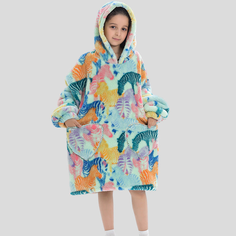 Oversized Thermal Sweatshirt Lazy Sweatshirt Kids