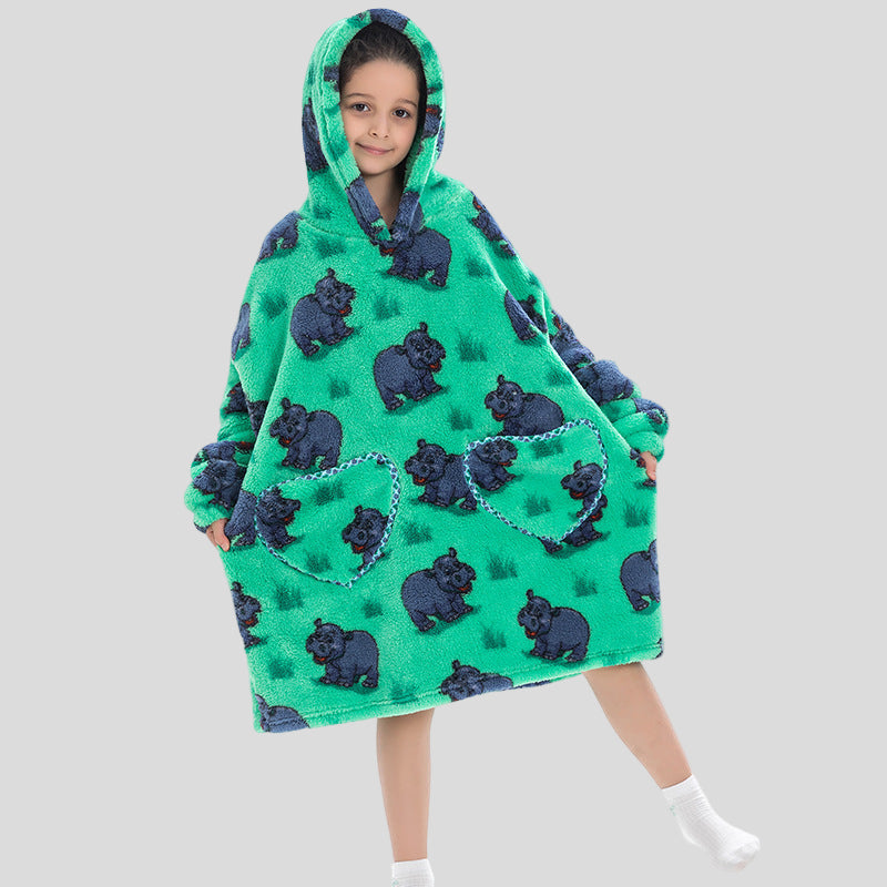 Oversized Thermal Sweatshirt Lazy Sweatshirt Kids