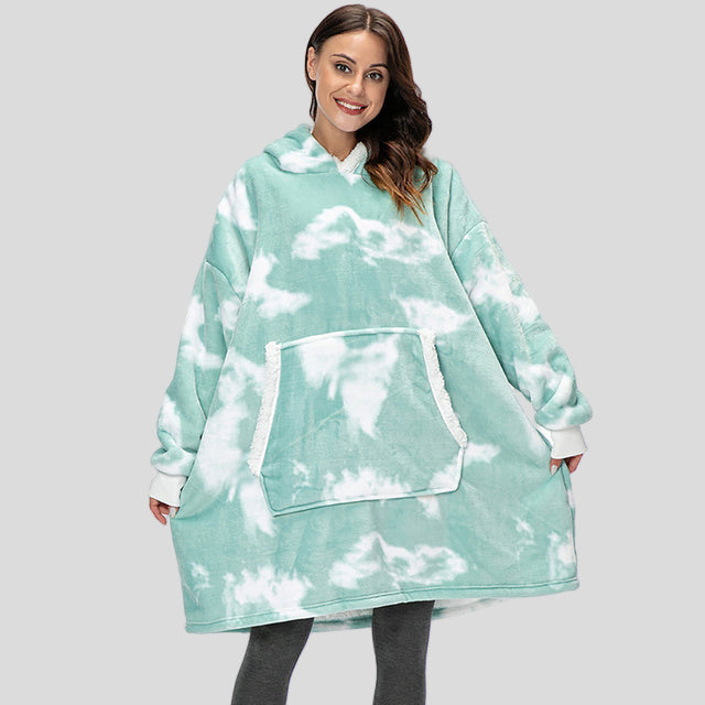 Wearable Blanket With Sleeves Winter Pullover Sudadera Mujer