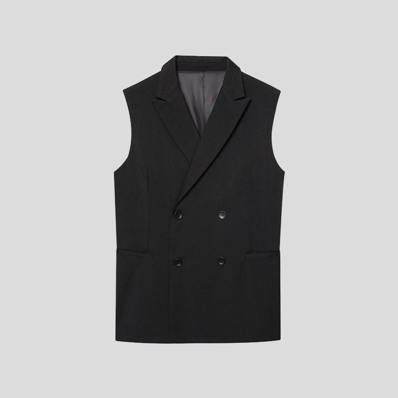 Loose Vest Casual Pleated Pants