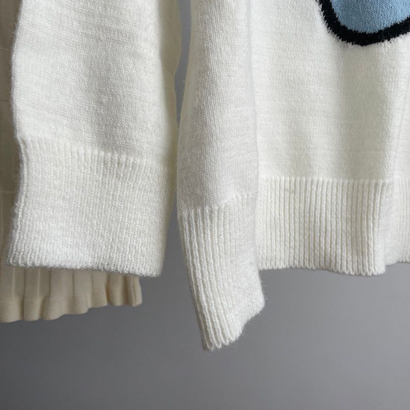 Vintage Off-White Floral Crochet Loose Top