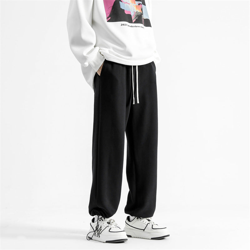 Fashion Spring New Black Sweatpants Men