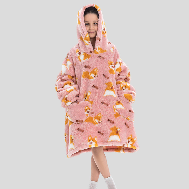 Oversized Thermal Sweatshirt Lazy Sweatshirt Kids